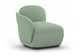 Byorne Low Back Sofa Module - Left Arm shown in dusty teal, dark grey and pebble grey upholstery, featuring a low-profile silhouette with plush cushioning and a supportive left arm rest. Designed for modular configurations or standalone use, the sofa offers a clean contemporary form suited to lounges, reception areas and hospitality interiors, combining compact proportions with comfortable seating and a refined modern aesthetic.