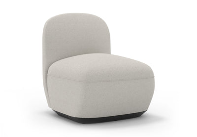 Byorne Low Back Sofa Module in dusty teal, dark grey and pebble grey finishes, featuring a sculpted low-profile silhouette with foam-moulded cushioning and durable linen fabric upholstery. Built on a welded steel internal frame for lasting support, this modular seating unit is designed to connect seamlessly with other Byorne components to create flexible lounge layouts for offices, reception spaces and contemporary hospitality interiors.