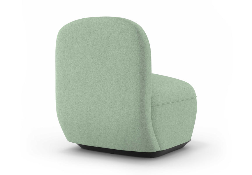 Nízká bezrámová pohovka s jedním sedadlem Dusty Teal