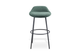 Børge Contemporary Bar Stool in green shown on a white background, featuring a moulded-foam seat with premium fabric upholstery and a black powder-coated steel frame. Designed for modern hospitality, kitchen and workspace environments, this contemporary bar stool offers durable support, ergonomic comfort and a clean, design-focused aesthetic ideal for elevated seating areas.
