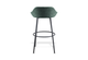Børge Contemporary Bar Stool in green shown on a white background, featuring a moulded-foam seat with premium fabric upholstery and a black powder-coated steel frame. Designed for modern hospitality, kitchen and workspace environments, this contemporary bar stool offers durable support, ergonomic comfort and a clean, design-focused aesthetic ideal for elevated seating areas.