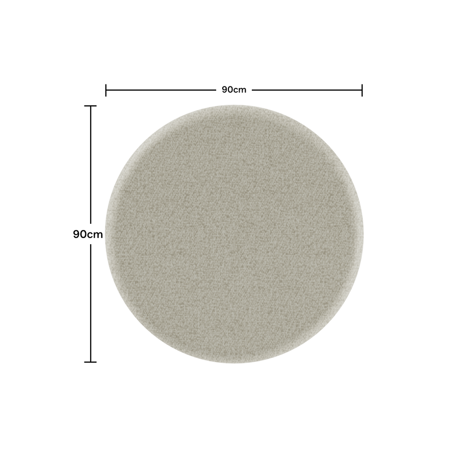 Acoustic Ceiling PanelBeige / Round / 90cm by 90cm