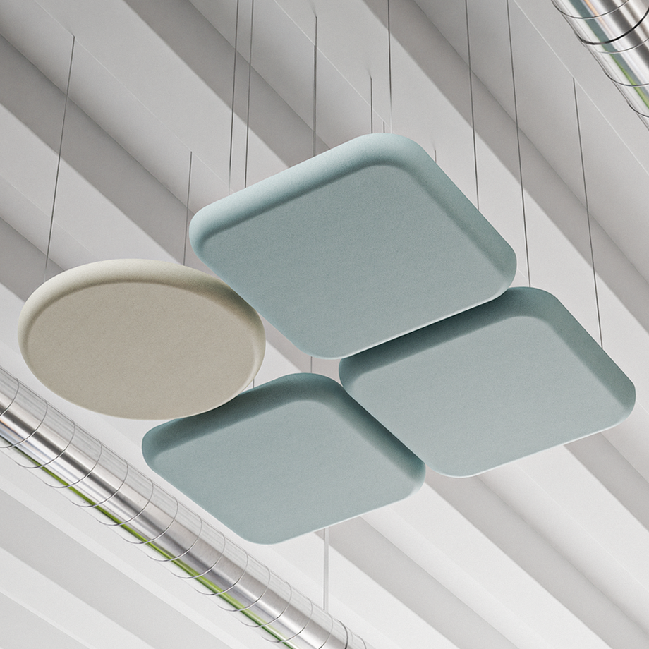 Acoustic Ceiling PanelBeige / Round / 90cm by 90cm