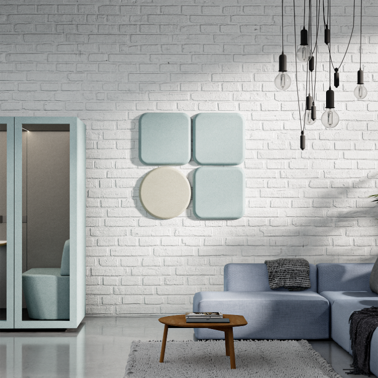 Acoustic Wall PanelTeal / Square / 60cm by 60cm