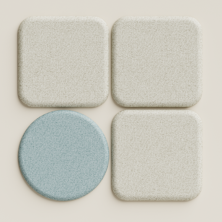 Acoustic Wall PanelBeige / Square / 90cm by 90cm