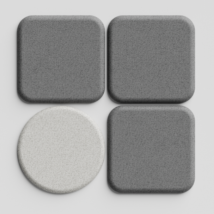 Acoustic Wall PanelDark Grey / Square / 90cm by 90cm
