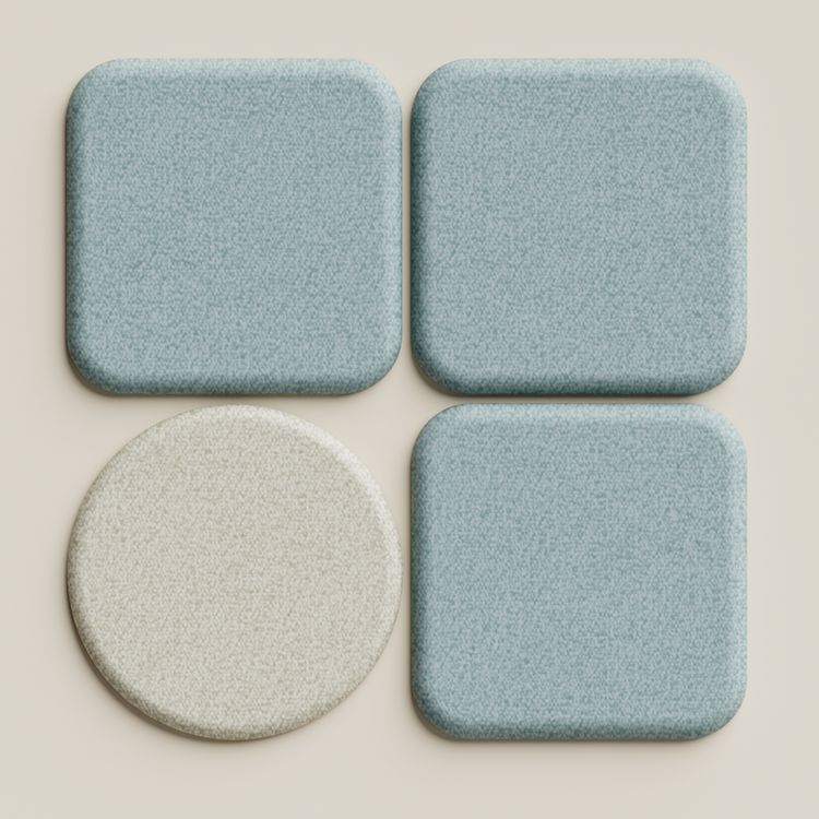 Acoustic Wall PanelTeal / Square / 90cm by 90cm