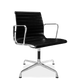 Hoxton Medium Back Leather Office Chair Black