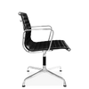 Hoxton Medium Back Leather Office Chair Black