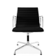 Hoxton Medium Back Leather Office Chair Black