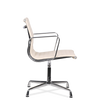 Hoxton Medium Back Leather Office Chair Cream