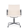 Hoxton Medium Back Leather Office Chair Cream