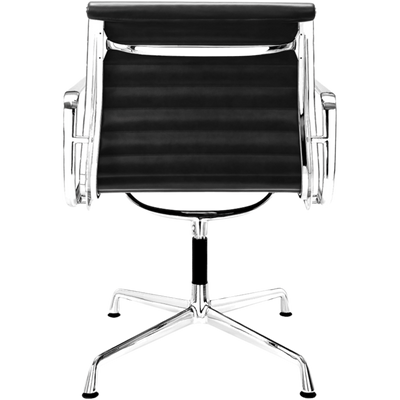 Chaise de bureau en cuir à dossier moyen