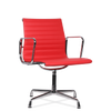 Hoxton Medium Back Leather Office Chair Red