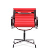 Hoxton Medium Back Leather Office Chair Red