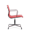 Hoxton Medium Back Leather Office Chair Red