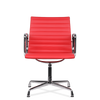 Hoxton Medium Back Leather Office Chair Red