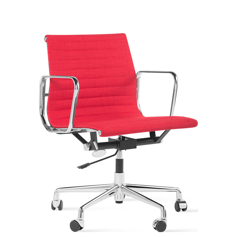 Middelhoge Executive bureaustoel met rugleuningRed