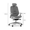 Hoxton Office Medium Back Padded Mesh Chair Black
