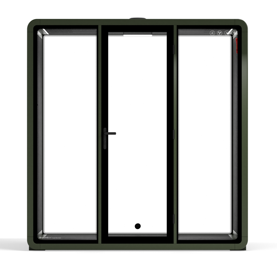Quell+ - Mødeboks til 4 personerDark Green / Dark Grey / No Furniture