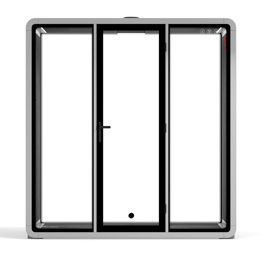 Quell+ - Mødeboks til 4 personerLight Grey / Dark Grey / No Furniture