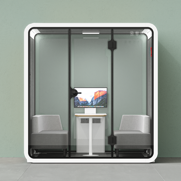 Office Pod Quell - 4 personWhite / Dark Grey / Delux