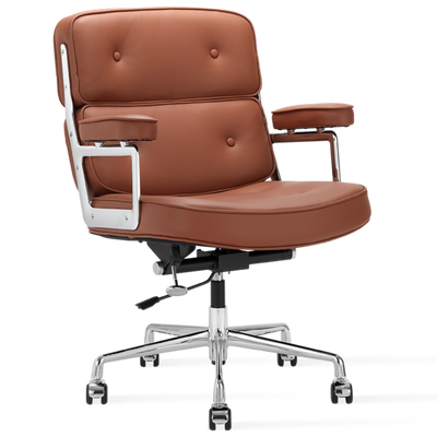 Medium Padded Leather Office Chair Eames Style ES104