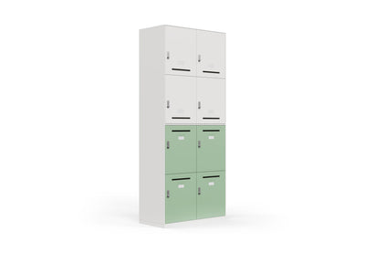 Moda Office Locker shown on a white background. This modern office storage unit features a durable electrostatic powder-coated surface, ABS handles, and a secure front lock, providing practical, stylish, and functional storage for workplaces, collaborative spaces, and modern office environments.