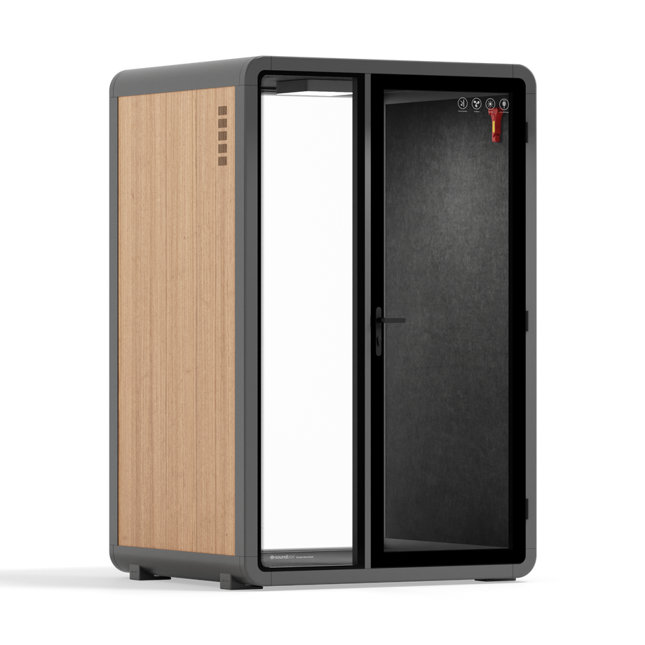 Quell+, 2-Personen-PodWooden / Dark Gray / No Furniture