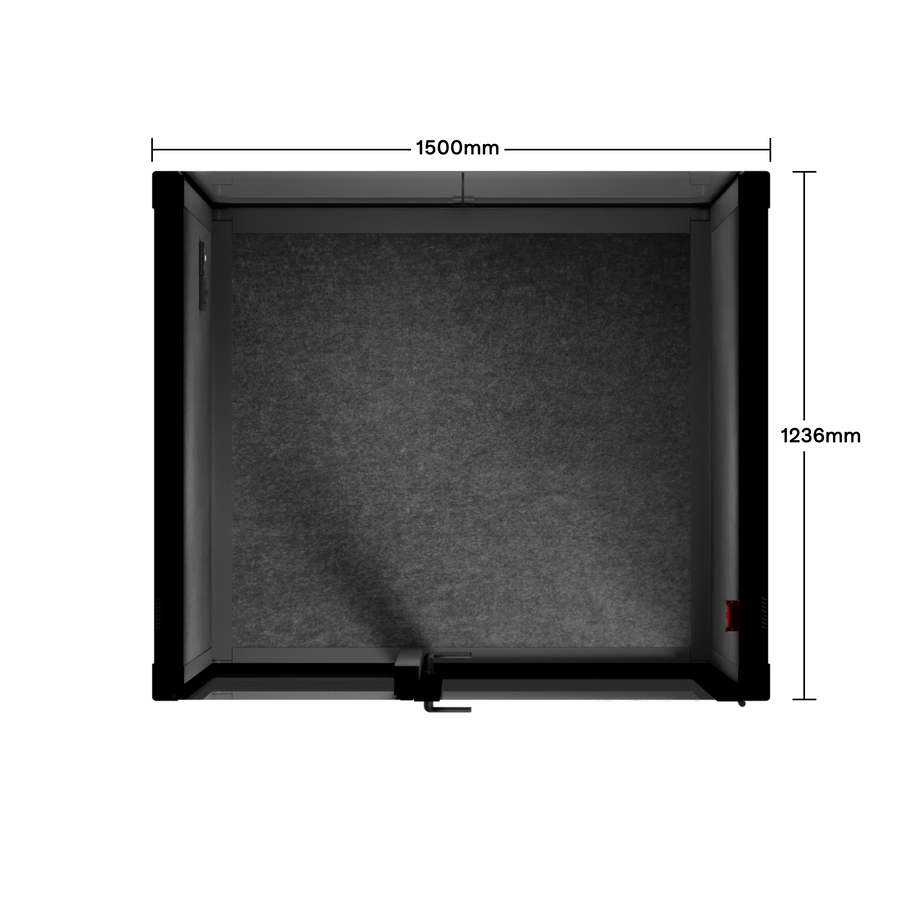 Quell+, 2-Personen-PodWooden / Dark Gray / No Furniture
