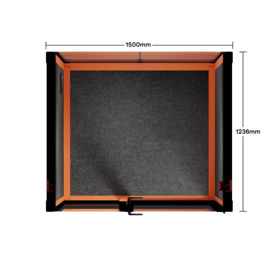 Quell+, 2-Personen-PodOrange / Dark Gray / No Furniture