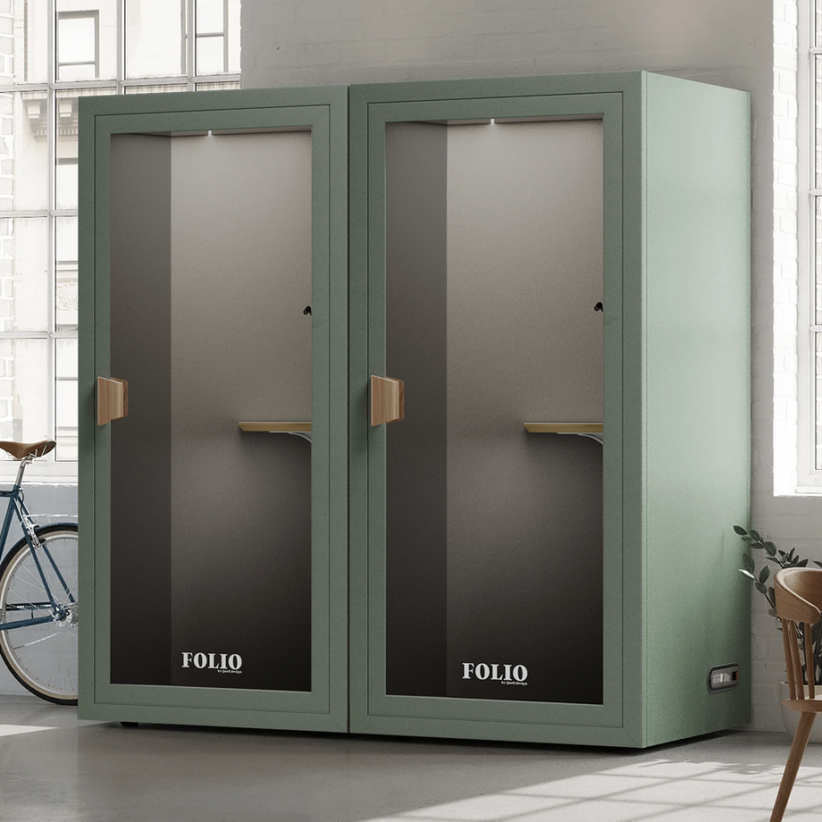 Booth téléphonique de bureau Folio - Stand UpFolio Dusty Teal / Furniture Set 1
