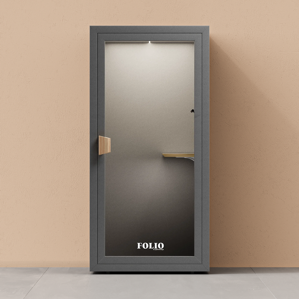 Booth téléphonique de bureau Folio - Stand UpFolio Dark Grey / Furniture Set 1