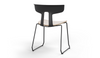 Okse V2 Black Sled Base Chair Quell Design 2