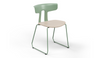 Okse V2 Morandi Green Sled Base Chair Quell Design 1