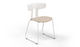 Okse V2 Warm White Sled Base Chair Quell Design 1