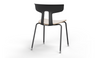 Okse V3 Black Four Leg Base Chair Quell Design 2