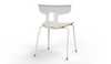 Okse V3 Warm White Four Leg Base Chair Quell Design 2