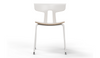 Okse V3 Warm White Four Leg Base Chair Quell Design 3