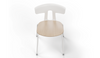 Okse V3 Warm White Four Leg Base Chair Quell Design 4