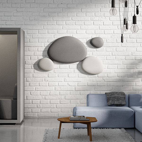 Acoustic Ceiling Panels SetDark Grey / Pebble Grey