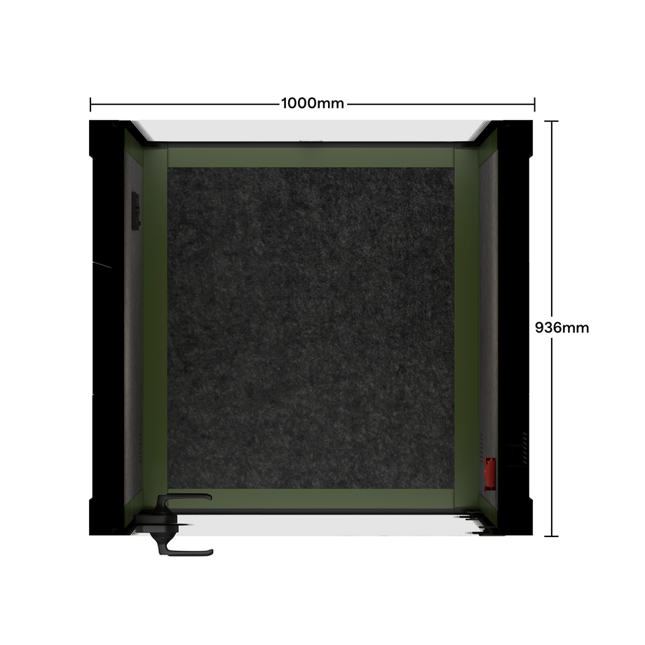 Cápsula Quell DoblarGreen / Dark Grey / No Furniture