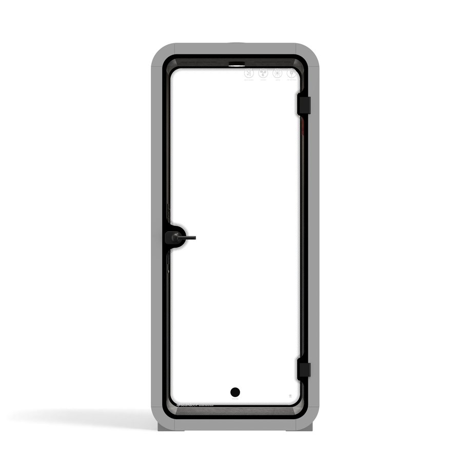 Kontorspod Quell Akustisk Light Grey / No Furniture / Dark Grey