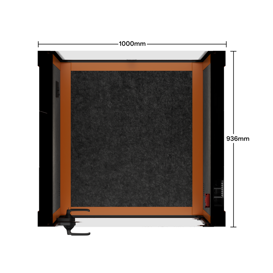 Cápsula Quell DoblarOrange / Dark Grey / No Furniture