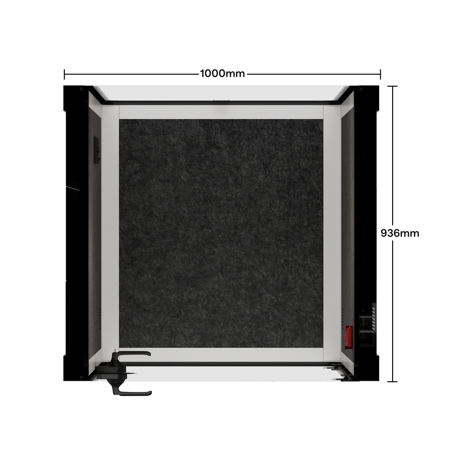 Cápsula Quell DoblarWhite / Dark Grey / No Furniture