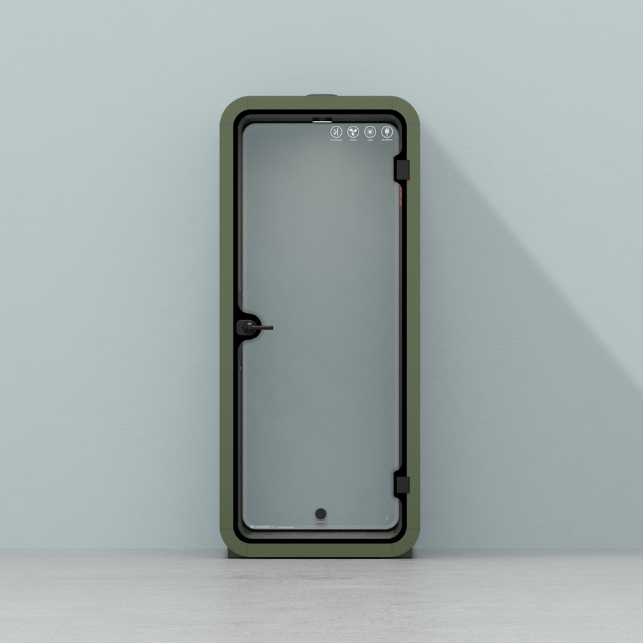Kontorspod Quell Akustisk Green / No Furniture / Dark Grey
