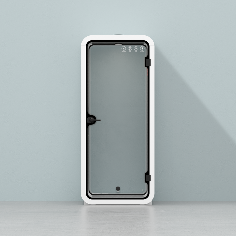 Kontorspod Quell Akustisk White / No Furniture / Dark Grey