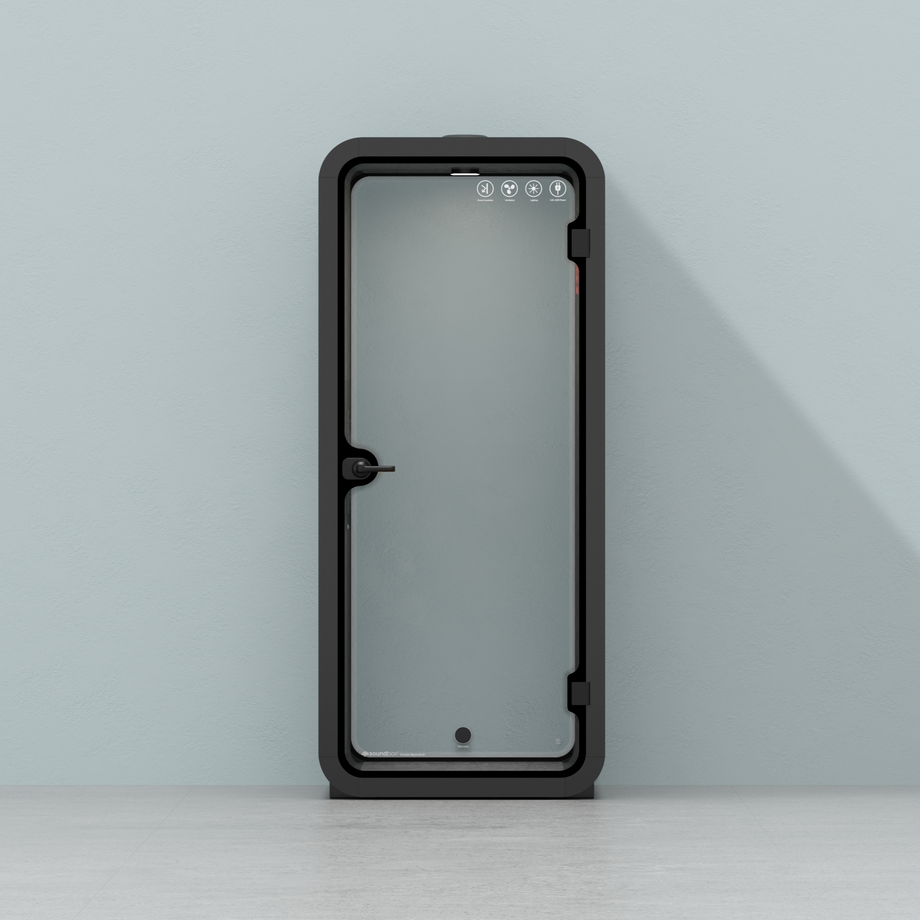 Kontorspod Quell Akustisk Wooden / No Furniture / Dark Grey