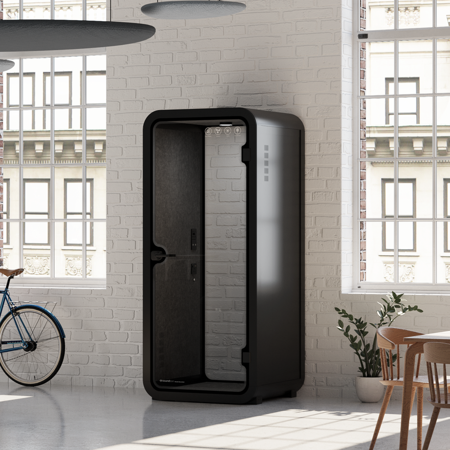 Kontorspod Quell Akustisk Charcoal / No Furniture / Dark Grey