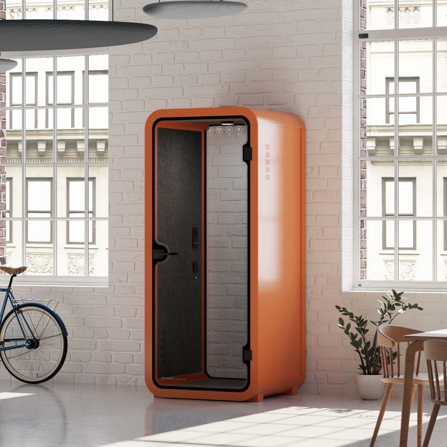 Cápsula Quell DoblarOrange / Dark Grey / No Furniture
